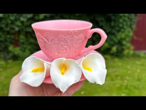 Видео: Чайная пара с цветами за 5 минут😉