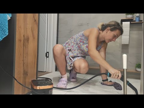 Видео: Уборка, отмываю плитку в ванной парогенератором