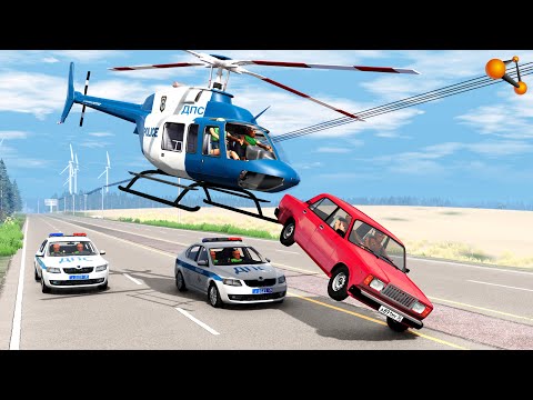 Видео: ВОЗДУШНЫЙ ПАТРУЛЬ! ВЕРТОЛЕТ ДПС ПРОТИВ НАРУШИТЕЛЕЙ | BeamNG.drive