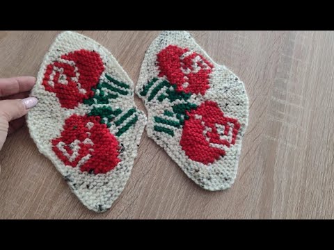 Видео: Красные розы для тапочек