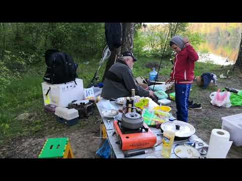 Видео: Рыбинское водохранилище, стоянка на р. Сёбла, вечер 01.06.2021