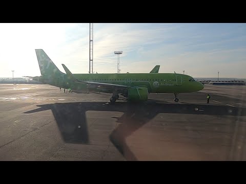 Видео: Барнаул Москва  S7 A321 взлёт-посадка