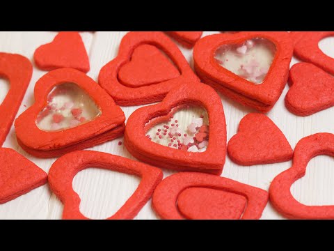 Видео: Печенье в форме сердца. ОРИГИНАЛЬНОЕ печение удивит ваших любимых.