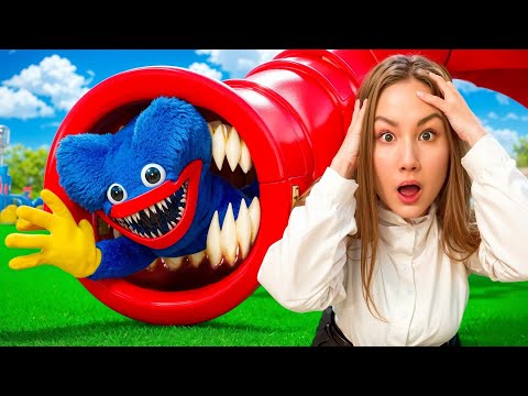 Видео: Горка Пожиратель VS Хаги Ваги из Поппи Плейтайм 4 !