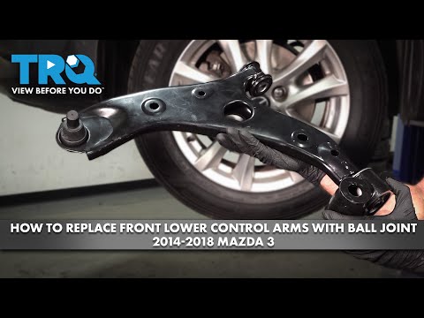 Видео: Как заменить передние нижние рычаги с шаровой опорой на Mazda 3 2014-2018 годов