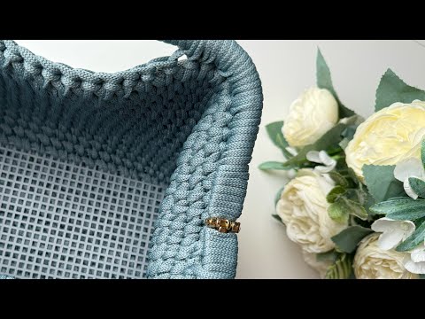 Видео: Покупают по 3500₽ 😍 Невероятно красивая сумка с фермуаром. Вязание крючком.