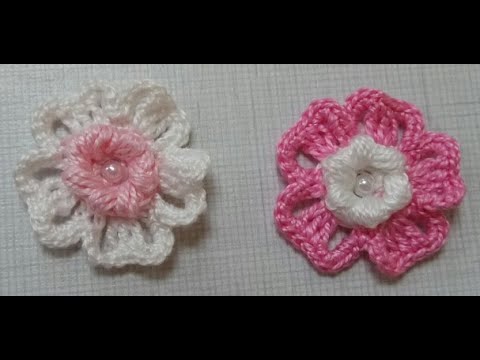 Видео: Простой маленький цветок для ирландского кружева