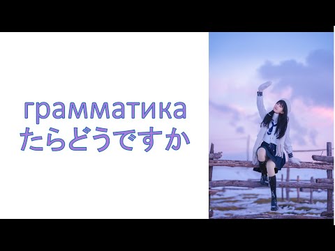 Видео: грамматика たらどうですか