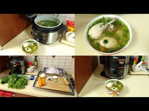 Видео: Ninja Foodi!Как приготовить вкуснейший куриный бульон, в мультиварке Нидзя!