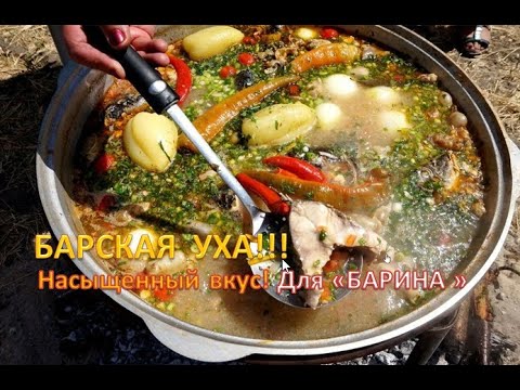 Видео: "БАРСКАЯ УХА" от Палыча! Очень вкусная!!!
