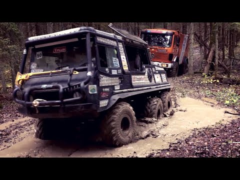 Видео: ГАЗ - 66 | Pinzgauer 6x6 | Cherokee | Defender | Hover | Pajero | Mercedes | OFF - ROAD Часть 1