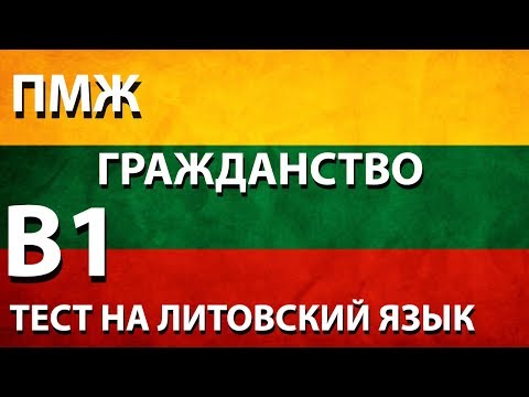 Видео: ТЕСТ НА ЛИТОВСКИЙ ЯЗЫК. B1 КАТЕГОРИЯ. ПМЖ. ГРАЖДАНСТВО.