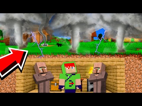 Видео: 100% Защищённая База от Гигантских Торнадо в Minecraft!!