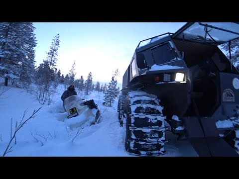 Видео: Вездеход Ветер + буран  и 75 см снега.