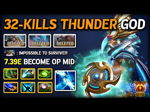 Видео: WTF 32-KILLS THUNDER GOD MID Zeus | OC + Refresher Orb Build | Даже Enrage Ursa не может выжить в...