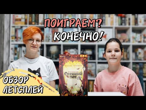 Видео: Осенний лес 🦊 настольная игра: обзор и летсплей