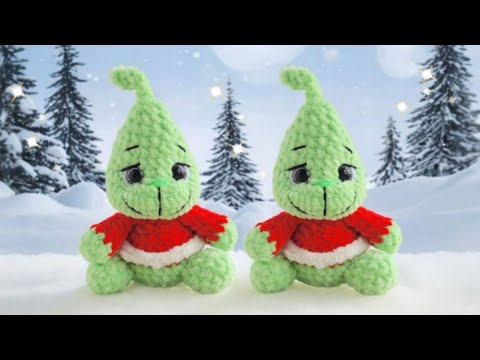 Видео: Гринч вязаный крючком из плюшевой пряжи🎄 crochet grinch tutorial👍 Häkeln Sie Grinch