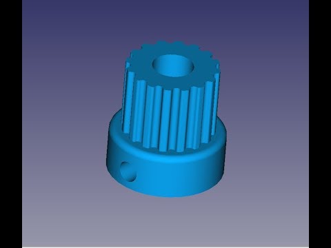 Видео: FreeCad Шестерня HTD 3M