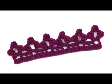 Видео: Простая ажурная кайма   Simple openwork border