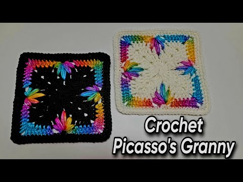 Видео: Мастер-класс по вязанию крючком «бабушкиного квадрата» / ПРЕКРАСНЫЙ «бабушкин квадрат» Пикассо