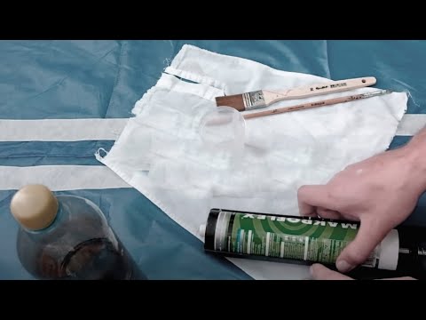 Видео: Проклейка швов на туристическом снаряжении | Sealing joints on tourist equipment