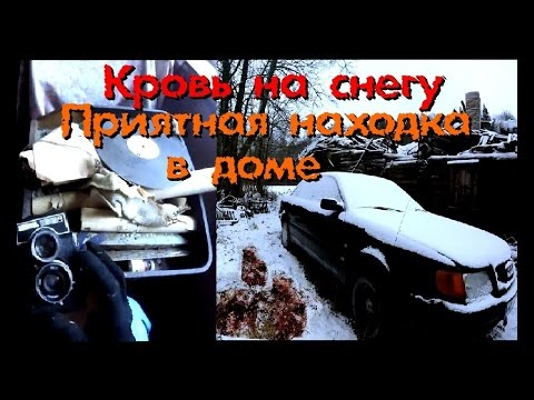 Видео: Кровь на снегу. Брошенная машина, заброшенный дом. Приятная находка - Покинутый Мир