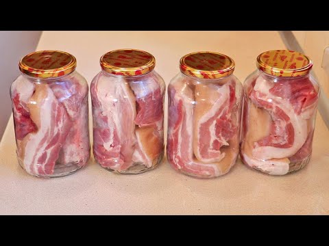 Видео: Сало, оно просто тает во рту!!! САЛО в БАНКЕ! Идеальная закуска!!!