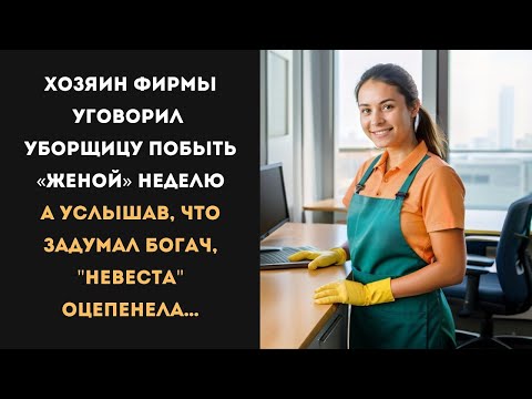 Видео: Уборщица согласилась побыть его женой на неделю… Но то, что задумал богач, заставило её оцепенеть!