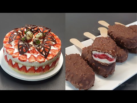 Видео: Все будут без ума от этих двух рецептов - Клубничный торт | Действительно вкусно😋