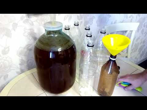 Видео: домашнее бородинское хлебное пиво,часть-2, розлив и карбонизация