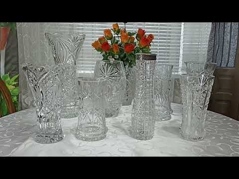 Видео: ХРУСТАЛЬНЫЕ ВАЗЫ ДЛЯ ЦВЕТОВ ИЗ СССР - ЭТО УСЛАДА ДЛЯ ГЛАЗ