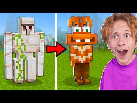 Видео: Переделал КАЖДОГО МОБА в ГОЛОВОЛОМКУ в МАЙНКРАФТ