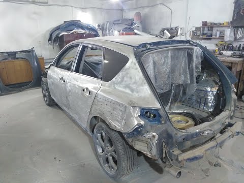Видео: Ремонт задней арки и капота  Mazda 3