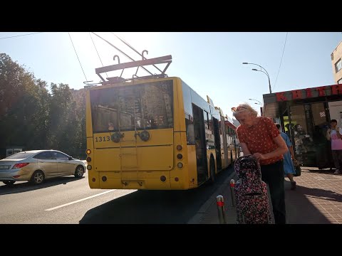 Видео: (Богдан Т90117) Повний тролейбусний маршрут 45 Ст.м Виставковий центр-Ст.м Васильківська (2024)