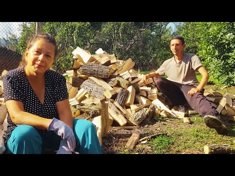 Видео: Горим от нетърпение! Запасихме се с дърва за зимата на село. Живот на село