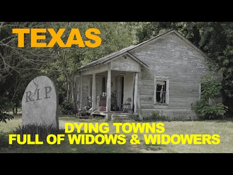 Видео: ТЕХАС: Умирающие города, полные вдов и вдовцов (все приближаются к статусу городов-призраков)