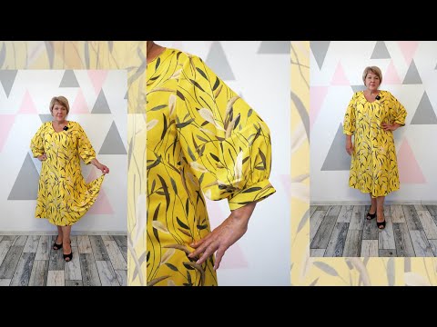 Видео: Элегантное платье миди на все случаи жизни. Моделирование шикарного платья с оригинальным рукавом