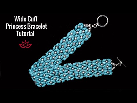 Видео: Браслет Superduo Princess с широким манжетом — мастер-класс || Сделай сам