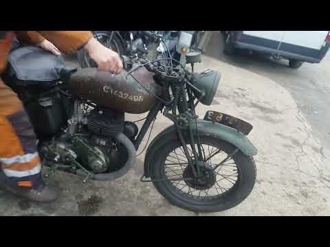 Видео: 1942 BSA WM20 500cc у Энди Тирнанса #09385BSA