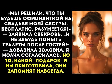 Видео: «Ты будешь обслуживать мою сестру на ее свадьбе! Ты — прислуга, а она — королева!» — заявил муж