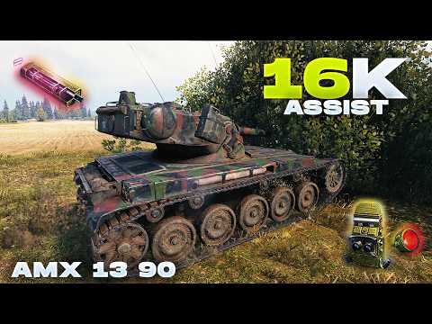 Видео: AMX 13 90 – Идеальный разведчик, 15 800 засвета