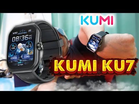 Видео: Погрузитесь в мир здоровья и стиля с KUMI KU7 Smartwatch!