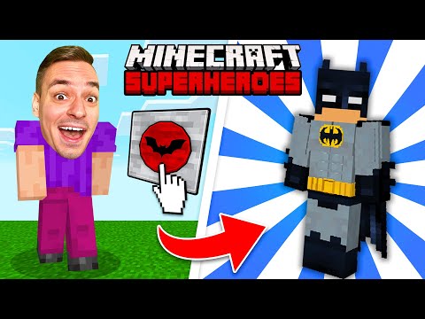 Видео: МАЙНКРАФТ, НО СТАВАМ СУПЕРГЕРОЙ! | MINECRAFT BATMAN МОД!