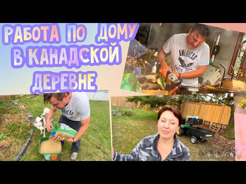 Видео: Работы на приусадебном хозяйстве в Канадской деревне продолжаются