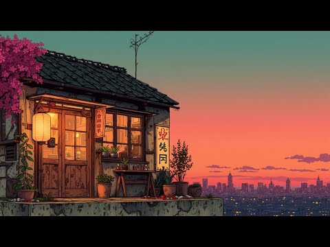 Видео: Уютный Японский Дом Лоу-Фай Хип-Хоп | Атмосфера Ретро-Города для Фокуса, Учебы и Релаксации