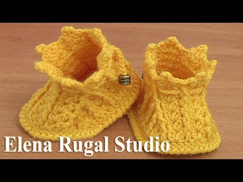 Видео: Как СВЯЗАТЬ крючком пинетки Урок 44 часть 2 из 2