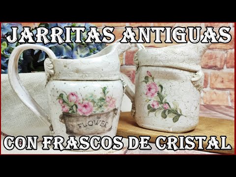 Видео: Как сделать АНТИЧНЫЕ КУВШИНЫ из стеклянных БАНОК.