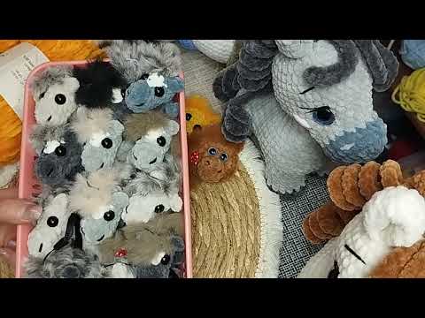 Видео: Итоги недели: не только лошадки 😁 Снеговик, процесс спицами