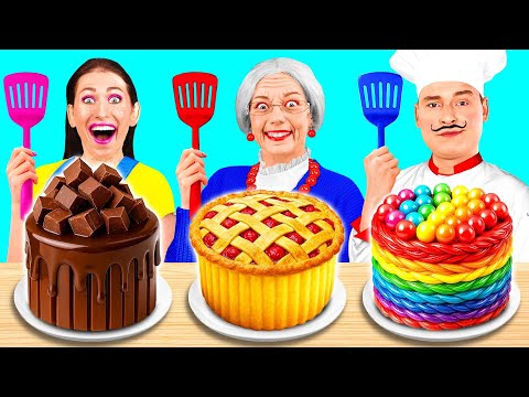 Видео: Кулинарный Челлендж: Я против Бабушки | Смешные Кулинарные Трюки от Fun Tun