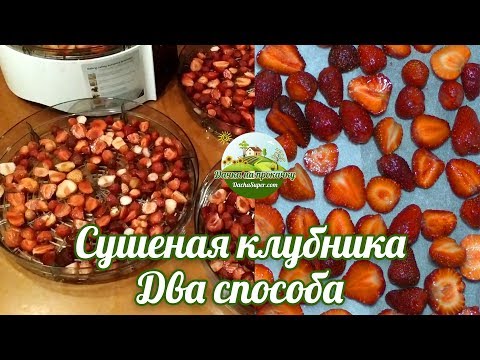 Видео: Сушеная клубника. Два способа